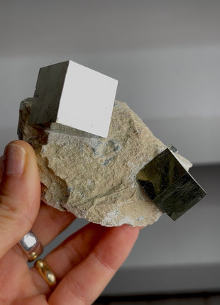 Cubic Pyrite on Matrix PM1702