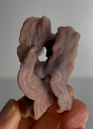 Unusual ! Amethyst after Chalcedony  Specimen PM1732