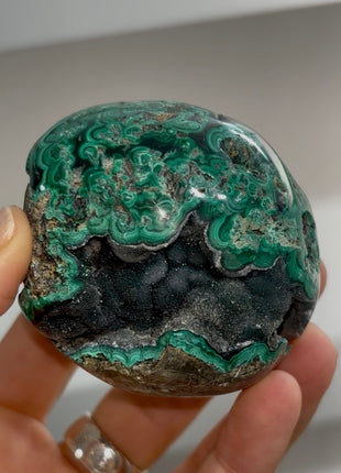 Druzy Green Malachite Geode PM1721