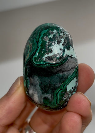 Druzy Green Malachite Geode PM1722