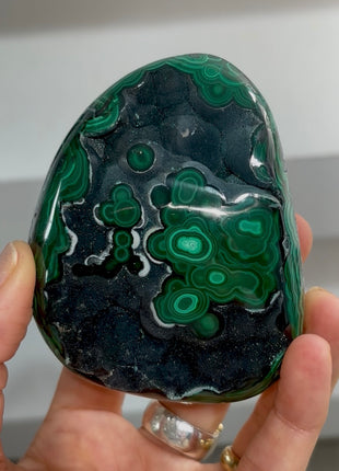 Druzy Green Malachite Geode PM1716