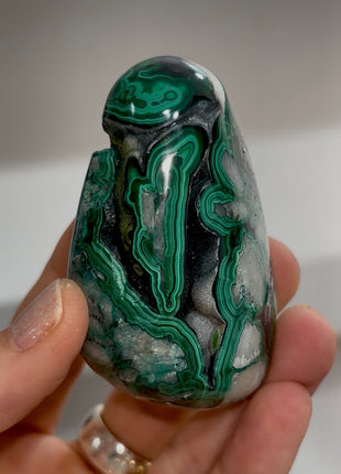Druzy Green Malachite Geode PM1725