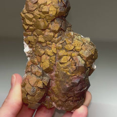Collection image for: Rainbow Pyrite on Calcite