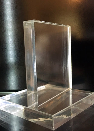 60 mm x 10 mm Acrylic Mineral Display Stands Lot of 10 Pieces