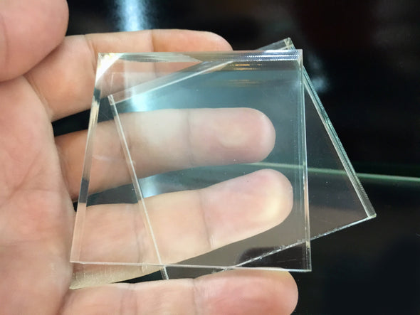 60 mm x 10 mm Acrylic Mineral Display Stands Lot of 10 Pieces