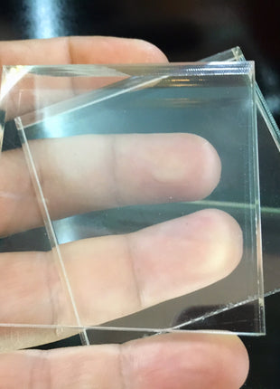 60 mm x 10 mm Acrylic Mineral Display Stands Lot of 30 Pieces