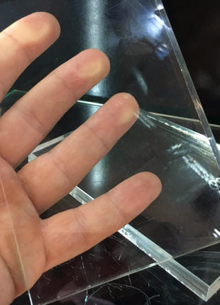 140 mm x 10 mm Acrylic Mineral Display Stands Lot of 10 Pieces